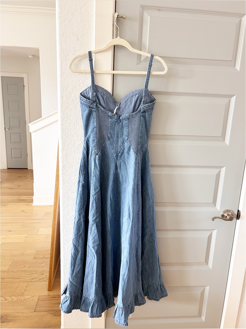 NWT Free People Another Season Denim Midi Dress - Picture 7 of 7